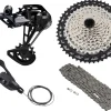Shimano Groupsets|Deore XT M8100 Mountain Bike Mini Groupset (Black) (1 x 12 Speed) (Brakes Sold Separately)
