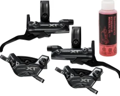 Shimano Brakes|Holiday Shopping|Deore XT M8200 4-Piston Hydraulic Disc Brake Upgrade Kit (Black) (Post Mount) (Calipers Included)