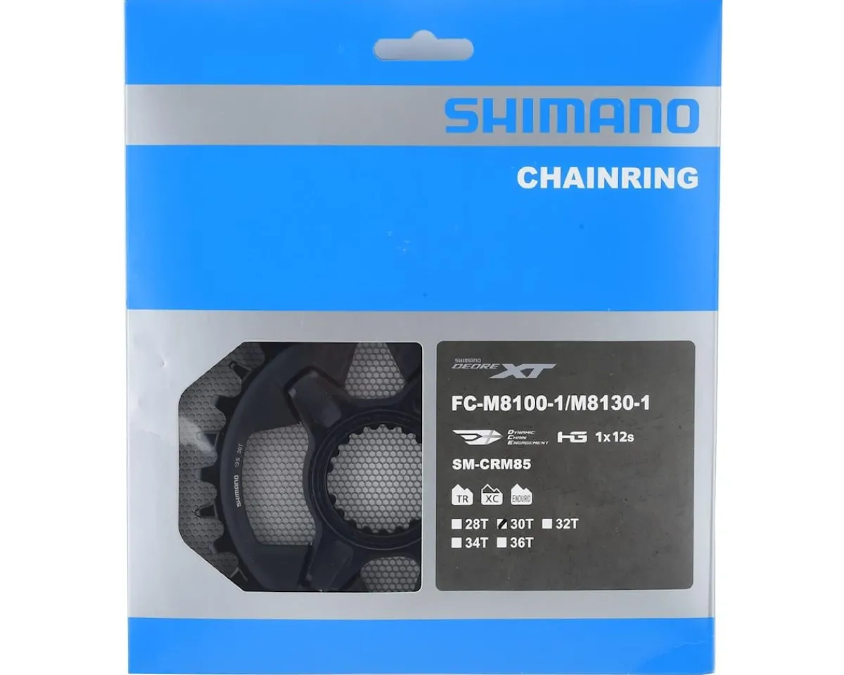 Shimano Chainrings & Accessories|Replacement Parts|Deore XT SM-CRM85 Direct Mount Chainring (Black) (1 x 12 Speed) (Single) (30T) (3mm Offset/Boost)