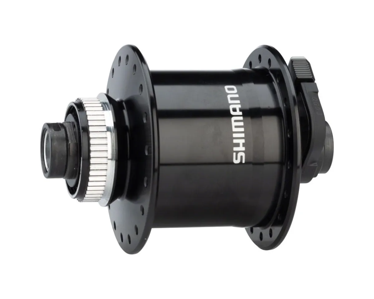 Shimano Wheels & Parts|Holiday Shopping|DH-UR705-3D Dynamo Front Disc Hub (Black) (Centerlock) (12 x 100mm) (36H)