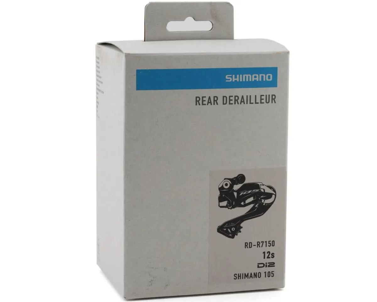 Shimano Electronic Shifting|Holiday Shopping|105 Di2 RD-R7150 Di2 Rear Derailleur (Black) (12 Speed) (Electronic)