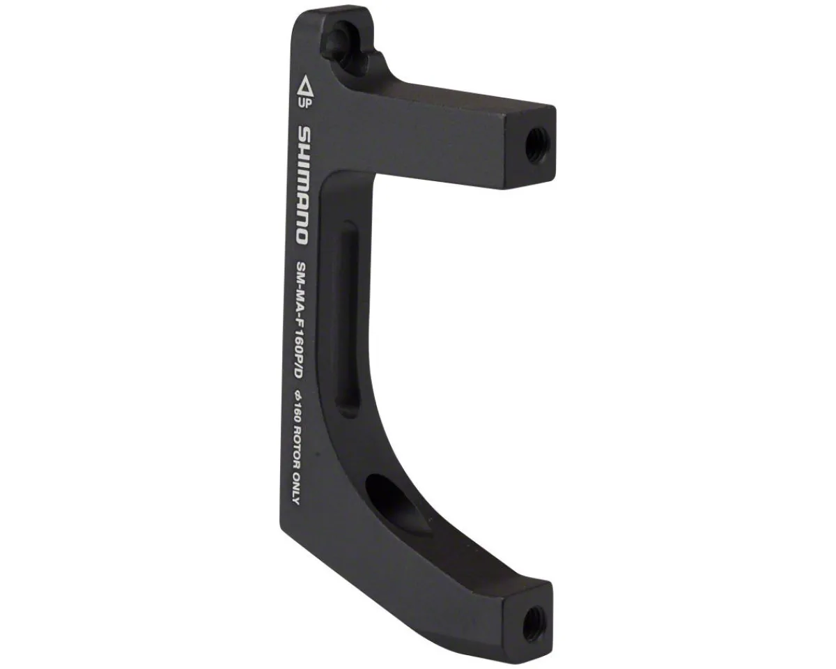 Shimano Brakes|Holiday Shopping|Disc Brake Adapters (Black) (F160P/D) (Flat Mount) (160mm Front)
