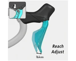 Shimano Brakes|Electronic Shifting|105 Di2 ST-R7170 Hydraulic Disc Brake/Shift Lever Kit (Black) (Flat Mount) (Right) (12 Speed) (Caliper Included) (Electronic) (Wireless)