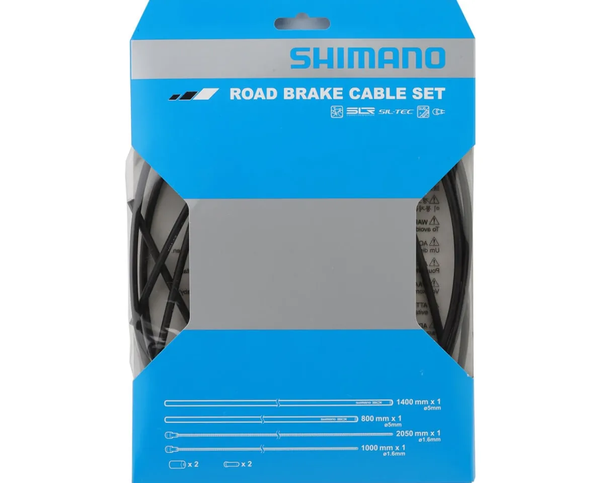 Shimano Replacement Parts|Brakes|Dura-Ace BC-9000 Road Brake Cable Set (Black) (Polymer-Coated) (1.6mm) (1000/2050mm)