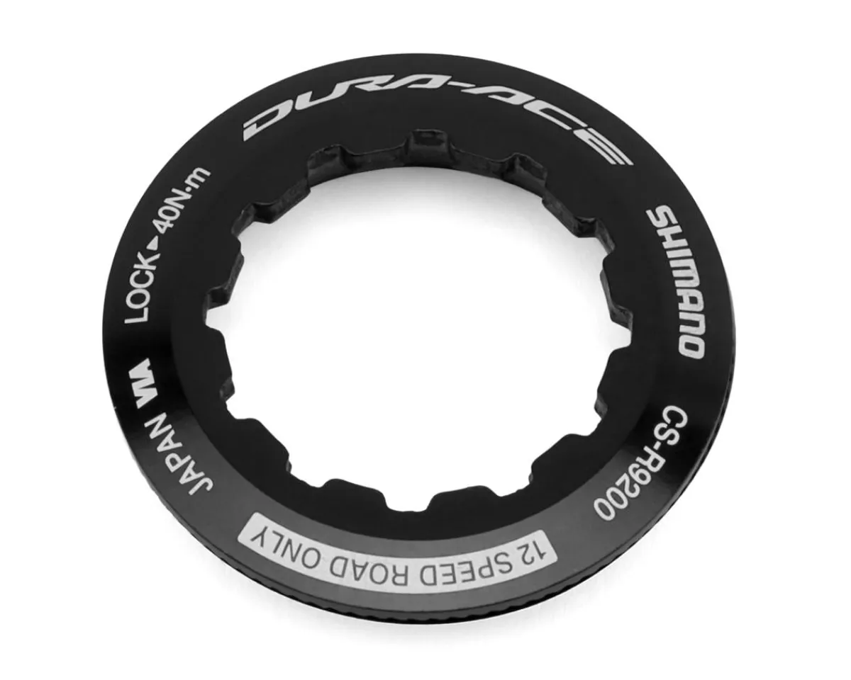 Shimano Replacement Parts|Holiday Shopping|Dura-Ace CS-R9200 Cassette Lock Ring & Washer (Black)