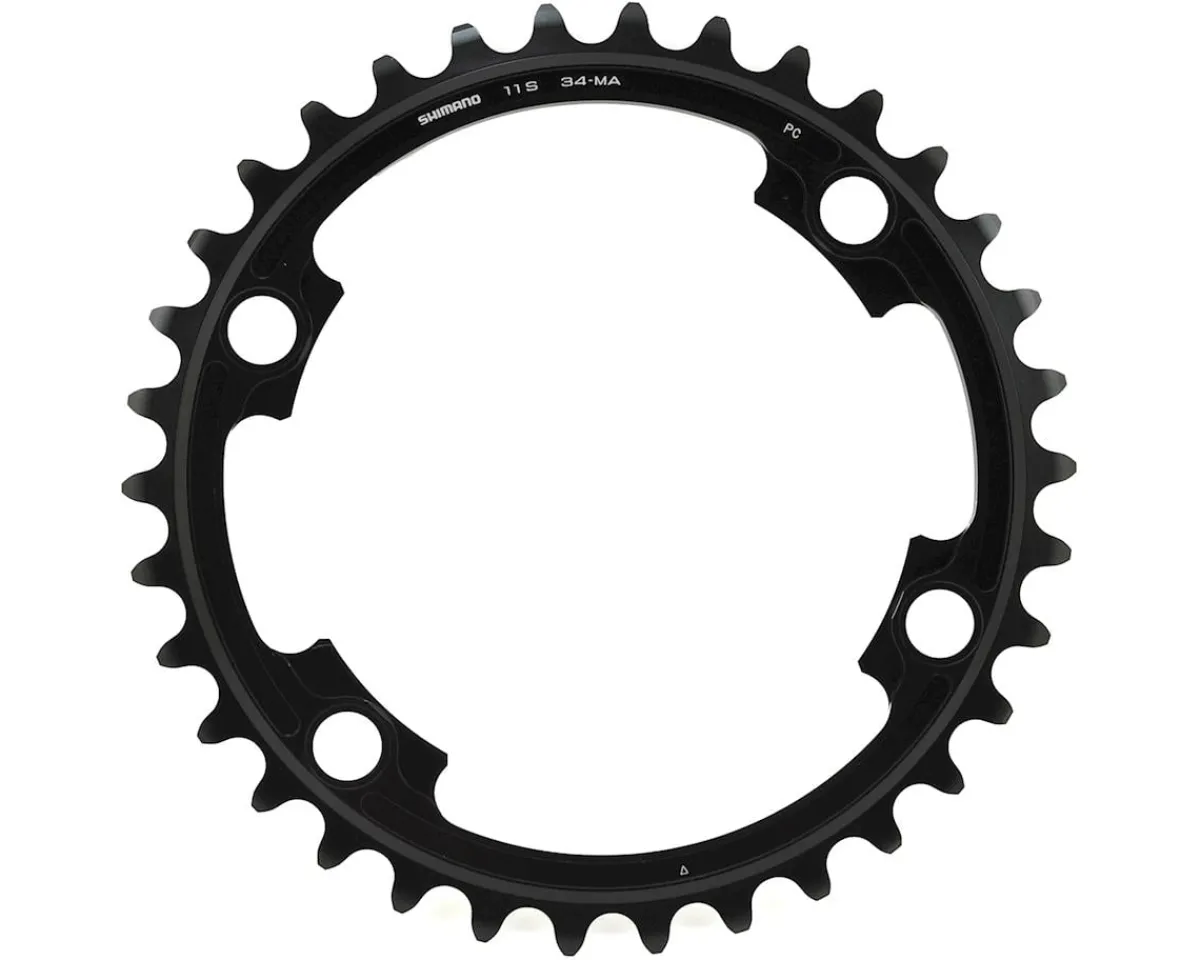 Shimano Chainrings & Accessories|Holiday Shopping|Dura-Ace FC-9000 Chainrings (Black/Silver) (2 x 11 Speed) (110mm BCD) (Inner) (34T)