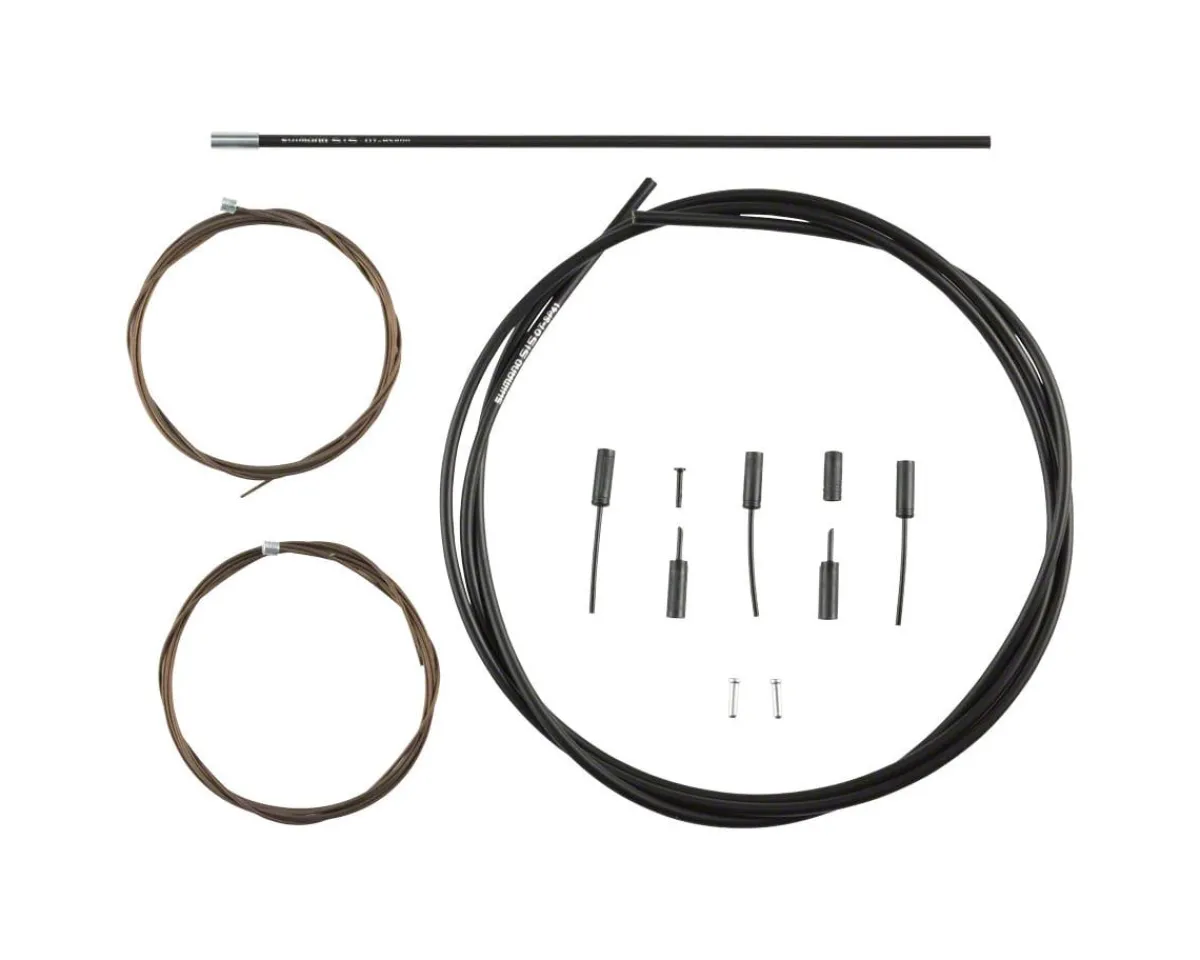 Shimano Cables & Housing|Dura-Ace R9100 SP41 Polymer-Coated Derailleur Cable Set (Black) (1.2mm) (1800/2100mm) (Cables & Housing)