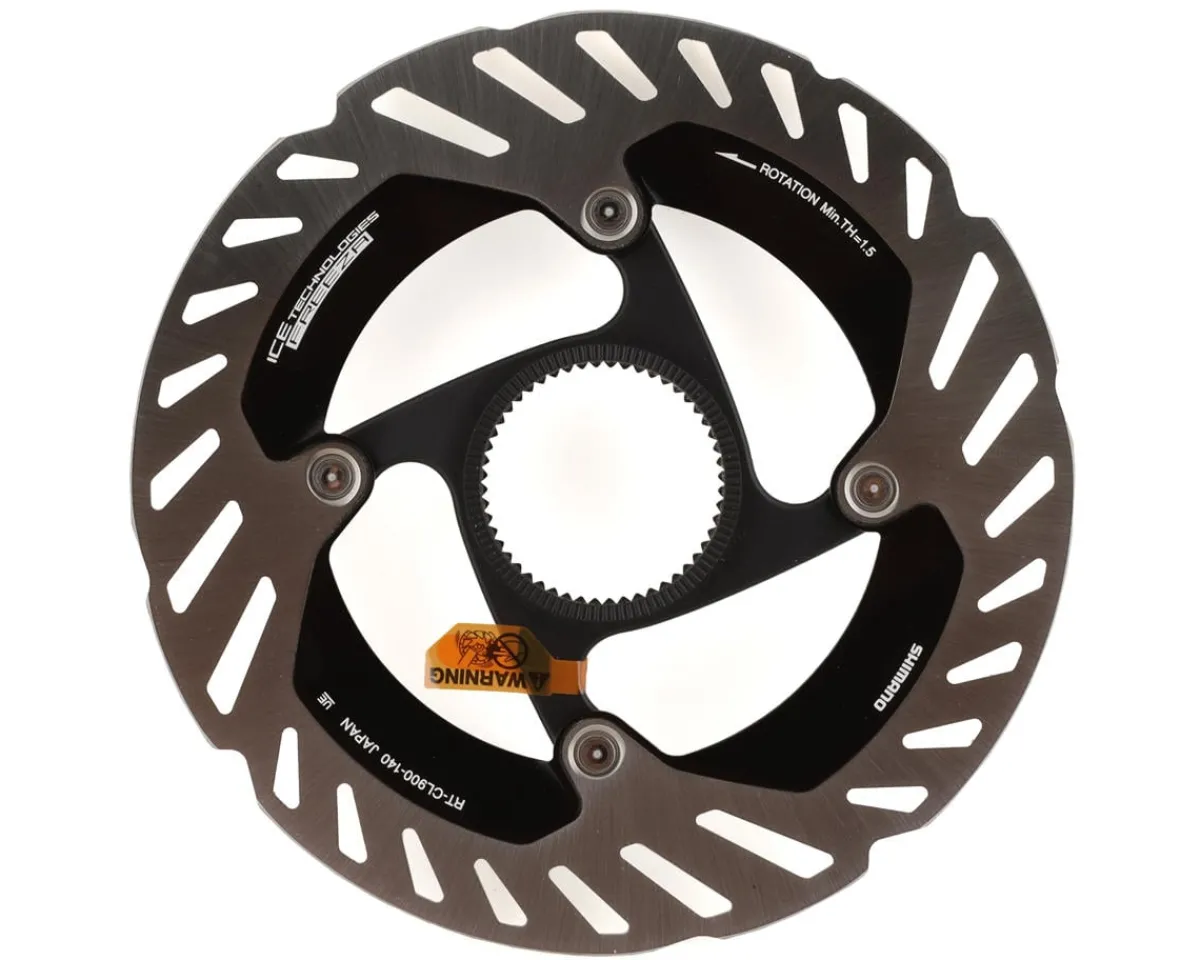 Shimano Brakes|Electronic Shifting|Dura-Ace RT-CL900 Disc Brake Rotor (Silver/Black) (Centerlock) (140mm)