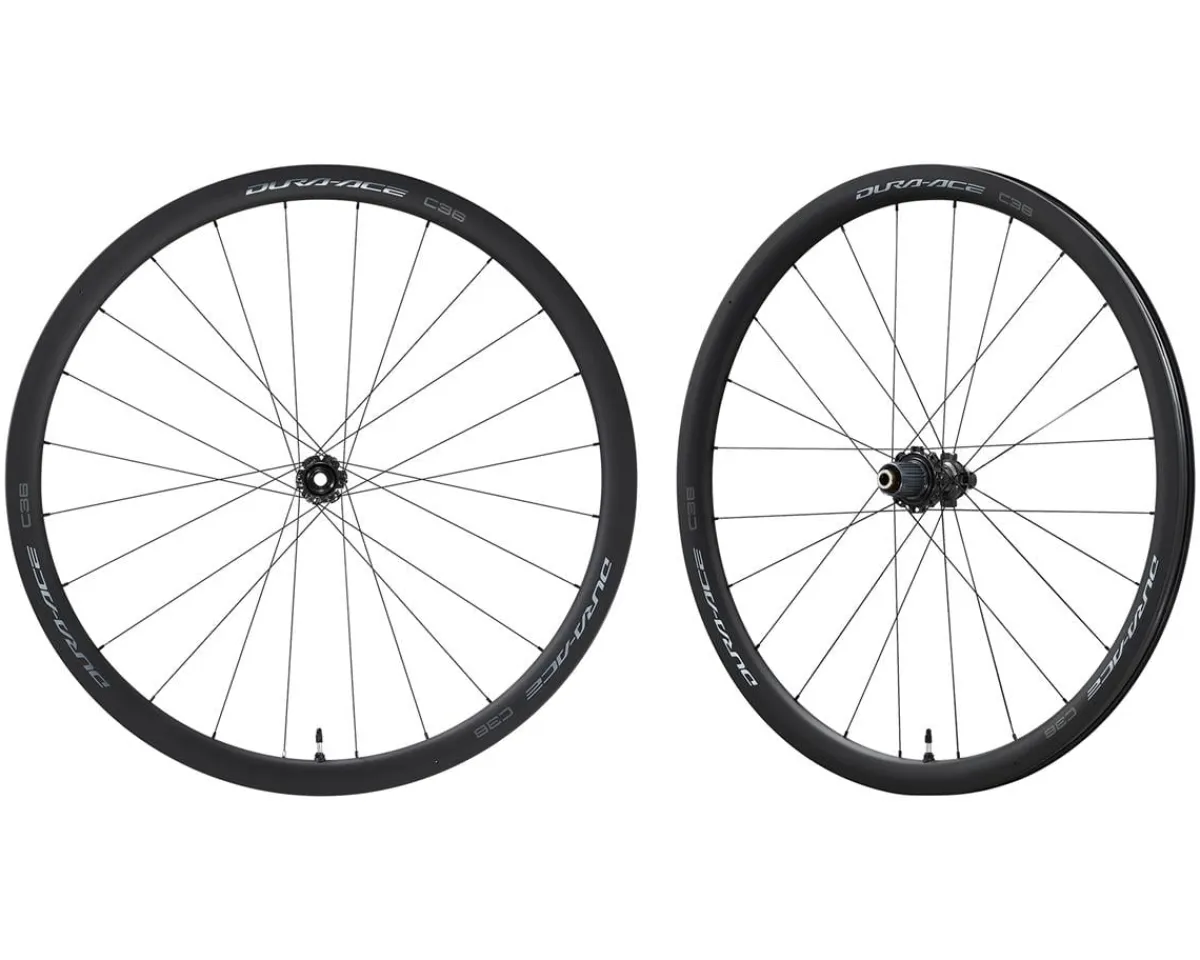 Shimano Wheels & Parts|Dura-Ace WH-R9270-C36-TL Wheels (Black) ( 12 Speed Only) (Wheelset) (700c) (Centerlock) (Tubeless)