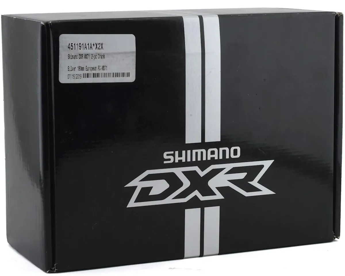 Shimano Cranksets & Parts|DXR Crankset (Silver/Black) (Chainring Sold Separately) (180mm)