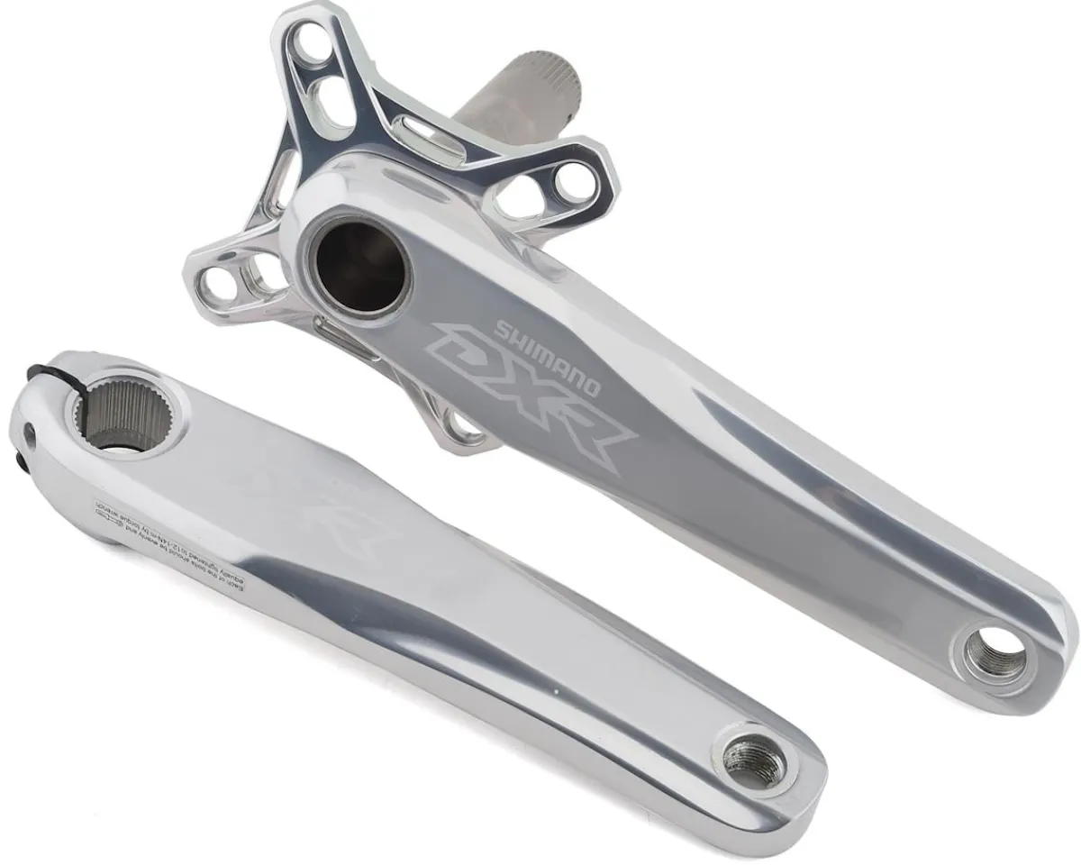 Shimano Cranksets & Parts|DXR Crankset (Silver/Black) (Chainring Sold Separately) (180mm)