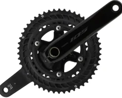 Shimano Electronic Shifting|Cranksets & Parts|105 FC-R7100 Crankset (Black) (2 x 12 Speed) (Hollowtech II) (165mm) (50/34T)