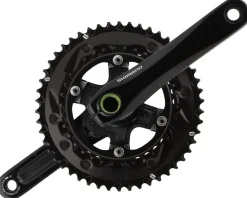 Shimano Cranksets & Parts|Holiday Shopping|FC-RS520 Crankset (Black) (2 x 12 Speed) (165mm) (50/34T)