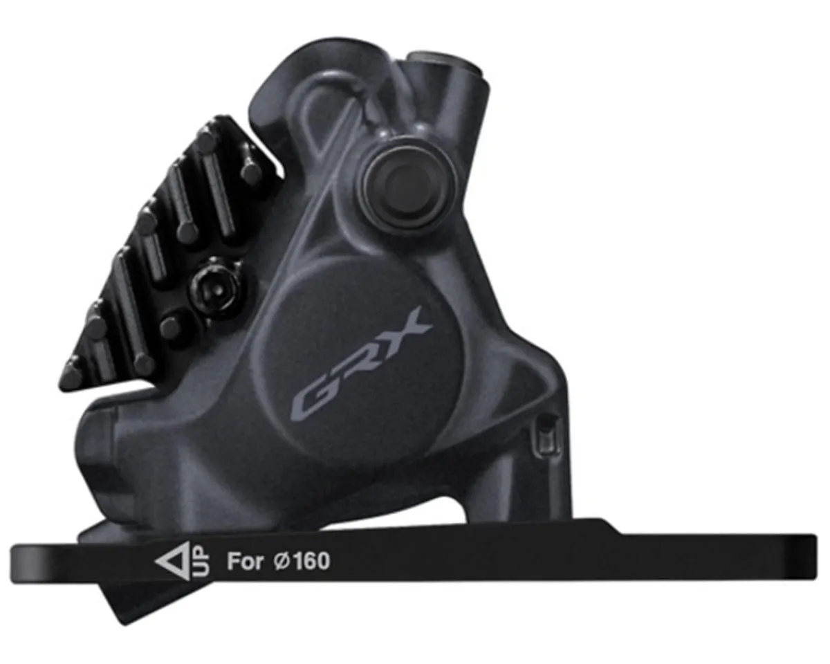 Shimano Brakes|Electronic Shifting|GRX BR-RX410 Disc Brake Caliper (Black) (Hydraulic) (Front) (Flat Mount)