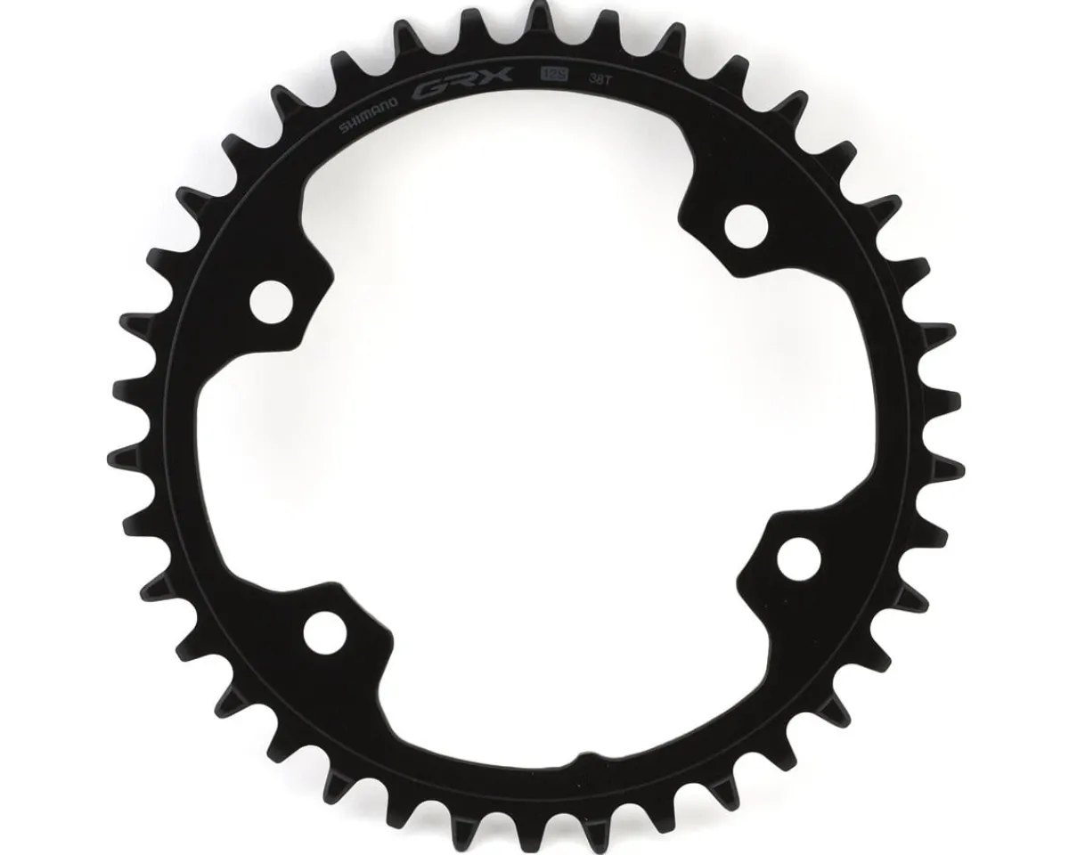 Shimano Chainrings & Accessories|Replacement Parts|GRX FC-RX610-1 Chainring (Black) (110mm Asymmetric) (1 x 12 Speed) (Single) (38T)