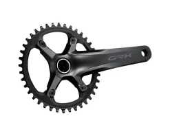 Shimano Cranksets & Parts|Holiday Shopping|GRX FC-RX600 Crankset (Black) (1 x 11 Speed) (Hollowtech II) (165mm) (40T) (110 Asymmetric BCD)
