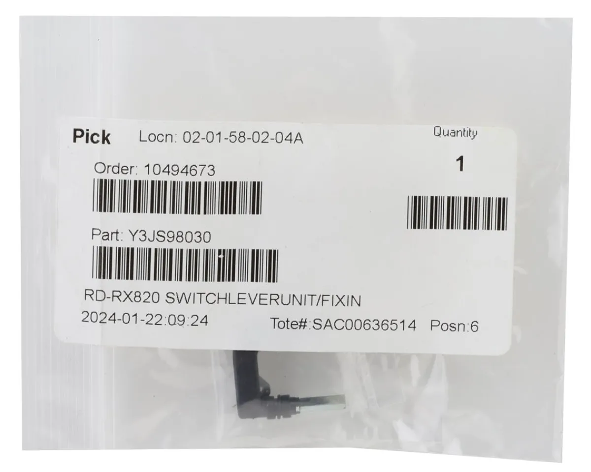 Shimano Replacement Parts|Derailleurs & Parts|GRX RD-RX820 Switch Lever Unit & Fixing Plate (Black)