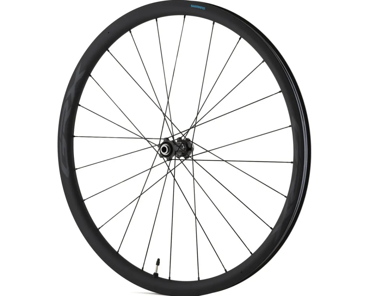 Shimano Wheels & Parts|GRX RX870 Carbon Front Wheel (Black) (12 x 100mm) (700c) (Centerlock) (Tubeless)