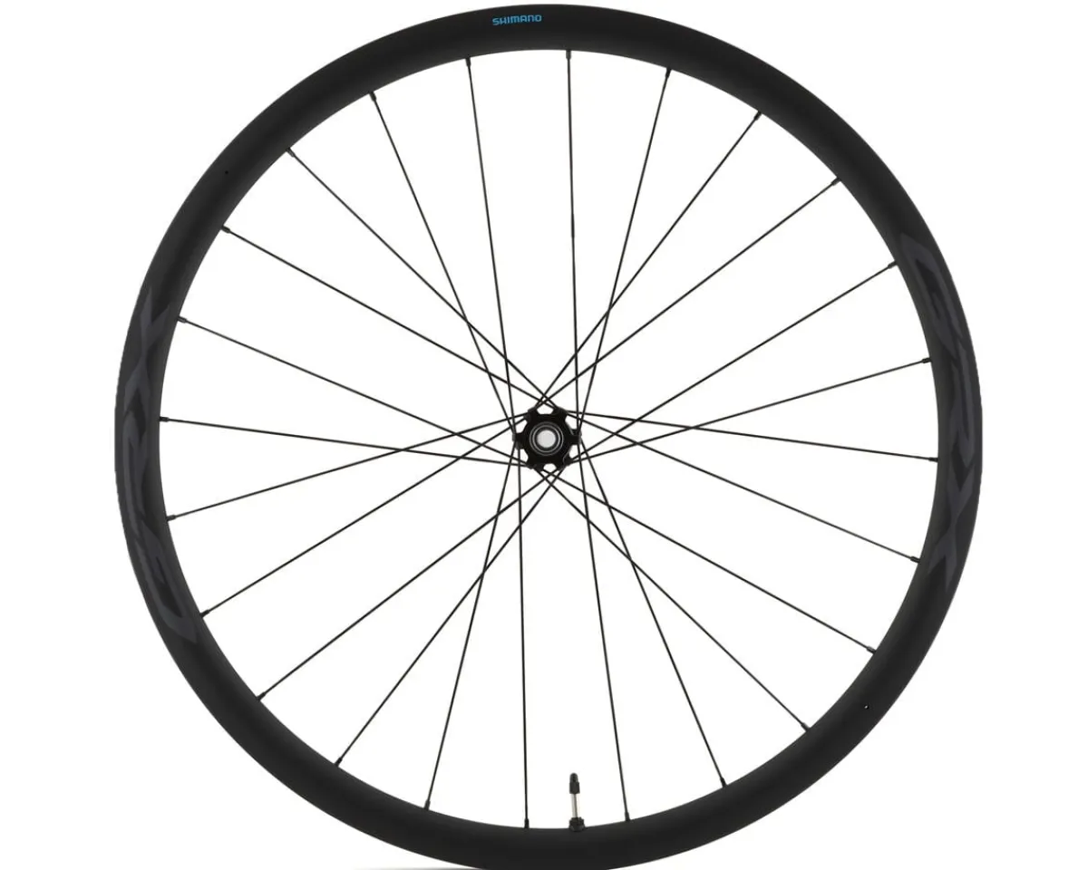 Shimano Wheels & Parts|GRX RX870 Carbon Front Wheel (Black) (12 x 100mm) (700c) (Centerlock) (Tubeless)