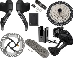 Shimano Electronic Shifting|Groupsets|GRX RX827 Di2 Groupset (Black) (1 x 12 Speed) (10-51T) (Electronic) (Wireless)
