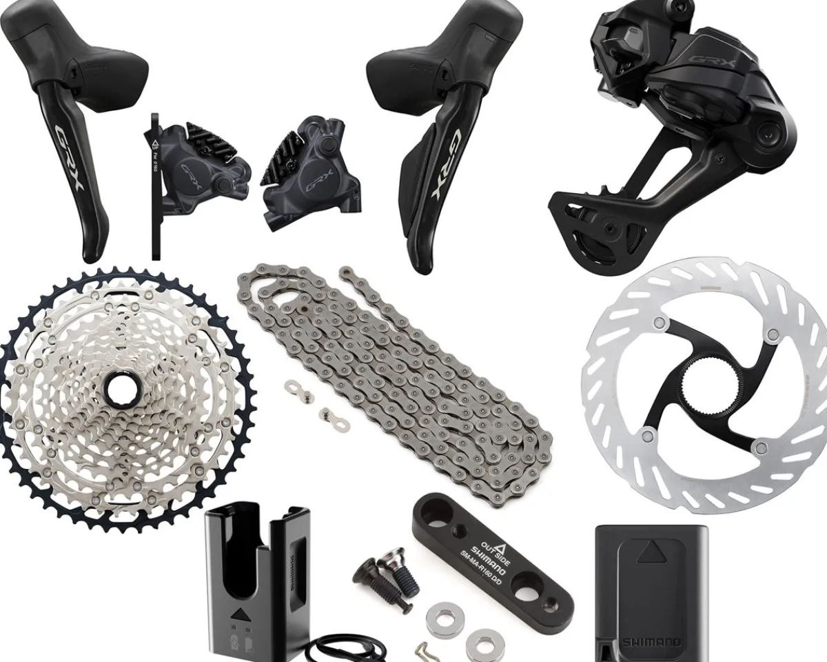 Shimano Electronic Shifting|Groupsets|GRX RX717 Di2 Groupset (Black) (1 x 12 Speed) (10-51T) (Electronic) (Wireless)