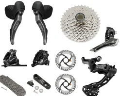 Shimano Groupsets|GRX RX800 Gravel Groupset (Black) (2 x 12 Speed) (11-36T)