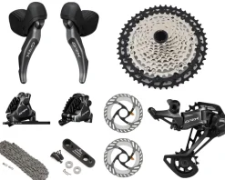 Shimano Groupsets|GRX RX800 Gravel Groupset (Black) (1 x 12 Speed) (10-51T)