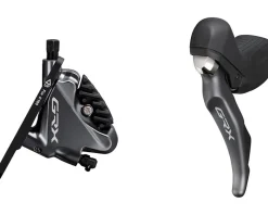 Shimano Brakes|Shifters|GRX ST-RX810 Hydraulic Disc Brake/Shift Lever Kit (Black) (Left) (Flat Mount) (2x) (Caliper Included)