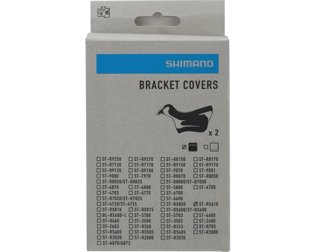 Shimano Replacement Parts|Brakes|GRX ST-RX610 STI Lever Hoods (Black) (Pair)