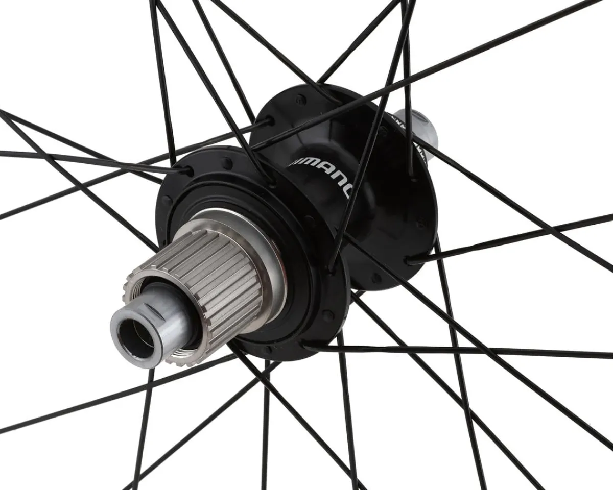 Shimano Wheels & Parts|Holiday Shopping|GRX WH-RX880 Carbon Gravel Wheels (Black) ( Micro Spline) (Wheelset) (700c) (Centerlock) (Tubeless)