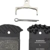 Shimano Brakes|Replacement Parts|J05A-RF Disc Brake Pad & Spring Bulk Pack (Resin Compound) (Finned Aluminum Back Plate) (Box/25 Pair)