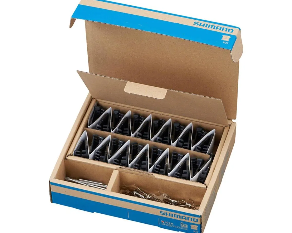 Shimano Brakes|Replacement Parts|J05A-RF Disc Brake Pad & Spring Bulk Pack (Resin Compound) (Finned Aluminum Back Plate) (Box/25 Pair)