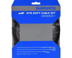 Shimano Cables & Housing|Holiday Shopping|MTB Derailleur Cable & Housing Set (Black) (Stainless) (1.2mm) (1800/2100mm)