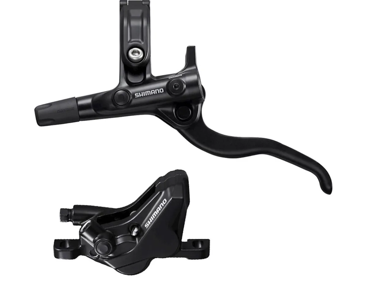 Shimano Brakes|Holiday Shopping|MT420 4-Piston Hydraulic Disc Brake Set (Black) (Metal Pad) (Post Mount) (Left) (Caliper Included)