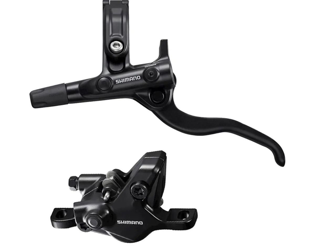Shimano Brakes|Holiday Shopping|MT410 2-Piston Hydraulic Disc Brake Set (Black) (Resin Pad) (Post Mount) (Left) (Caliper Included)