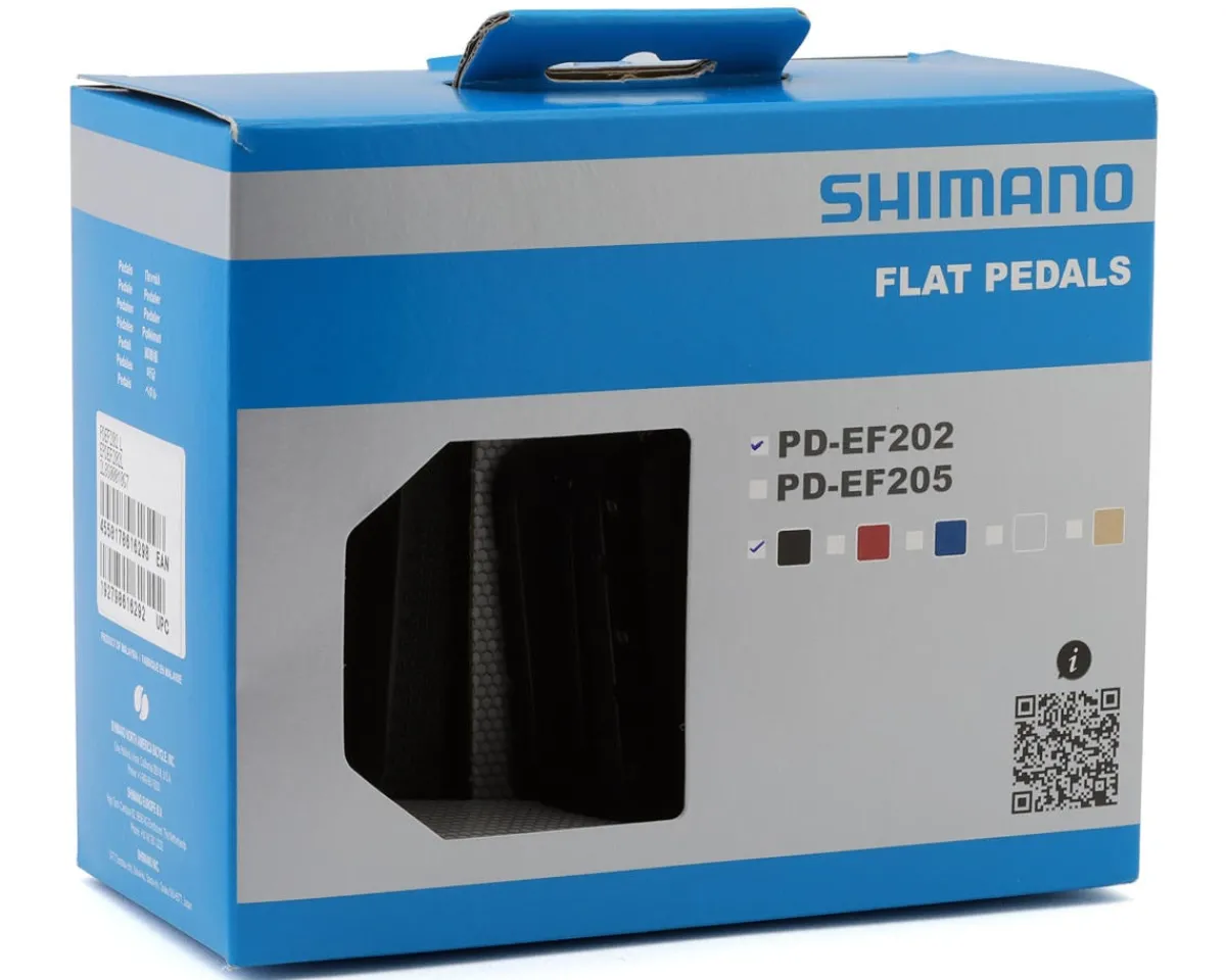 Shimano Pedals & Cleats|PD-EF202 Urban Flat Pedals (Black)