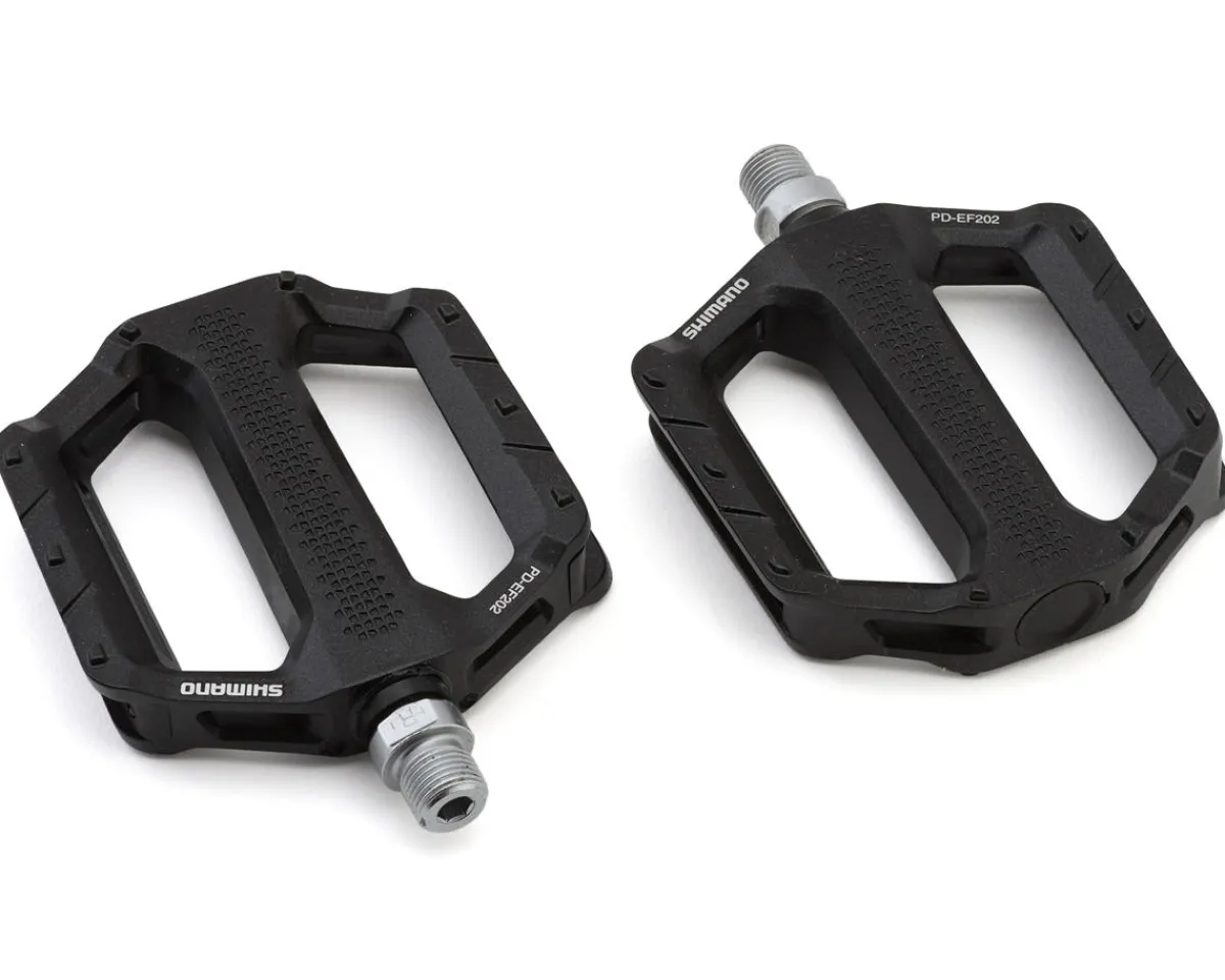 Shimano Pedals & Cleats|PD-EF202 Urban Flat Pedals (Black)
