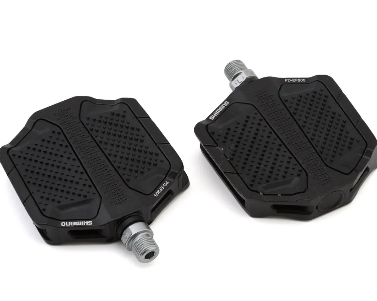 Shimano Pedals & Cleats|PD-EF205 Urban Flat Pedals (Black)