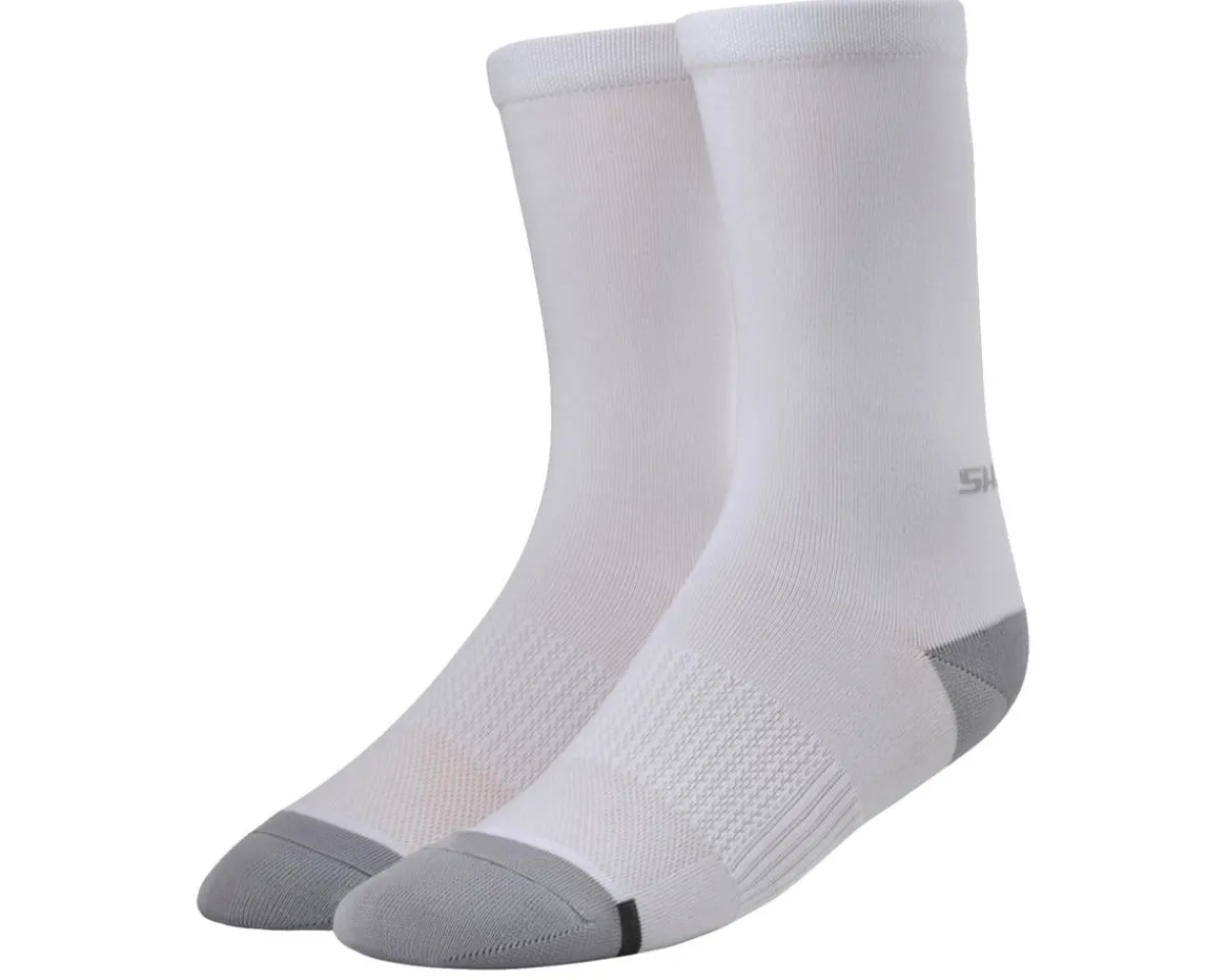 Shimano Clothing Accessories|Shoes, Socks, & Footwear|Performance Socks (White) (S/M)