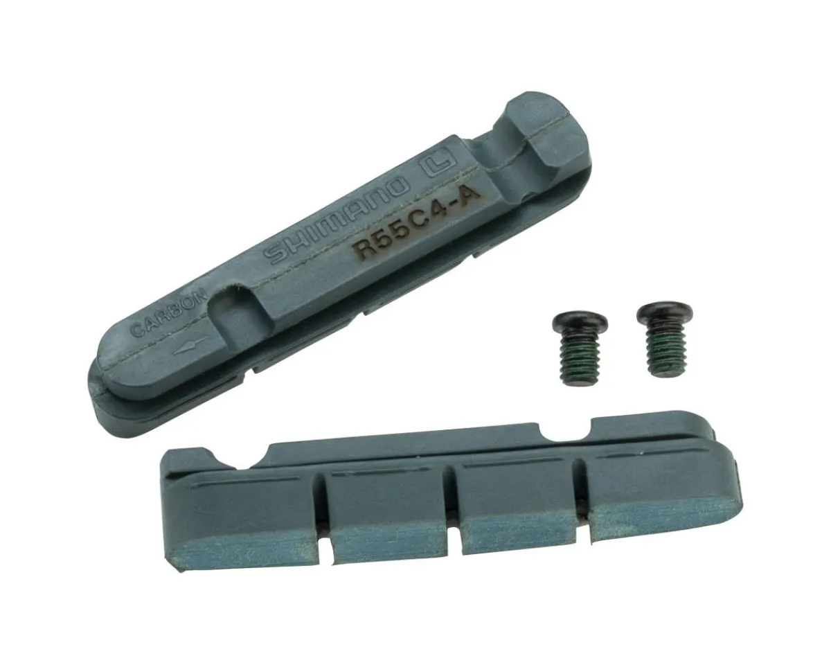 Shimano Brakes|Holiday Shopping|R55C4-A Dura-Ace/Ultegra Carbon Rim Brake Pad Inserts (Black) (1 Pair) (For /SRAM) (Thinner Insert)