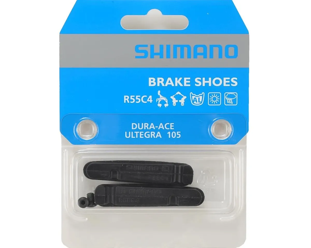 Shimano Brakes|Holiday Shopping|R55C4 Cartridge Brake Pad Inserts (Black) (Dura-Ace/Ultegra) (1 Pair) (For /SRAM) (BR-R9100/BR-R8000)