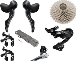 Shimano Groupsets|105 R7000 Mechanical Road Groupset (Black) (2 x 11 Speed) (Rim Brake)