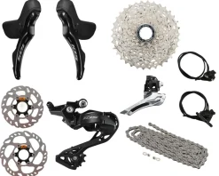 Shimano Groupsets|105 R7100 Mechanical Road Groupset (Black) (2 x 12 Speed) (Hydraulic Disc Brake)