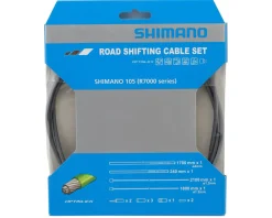Shimano Cables & Housing|Holiday Shopping|105 R7000 Road Optislick Derailleur Cable & Housing Set (Grey) (1.2mm) (1800/2100mm)