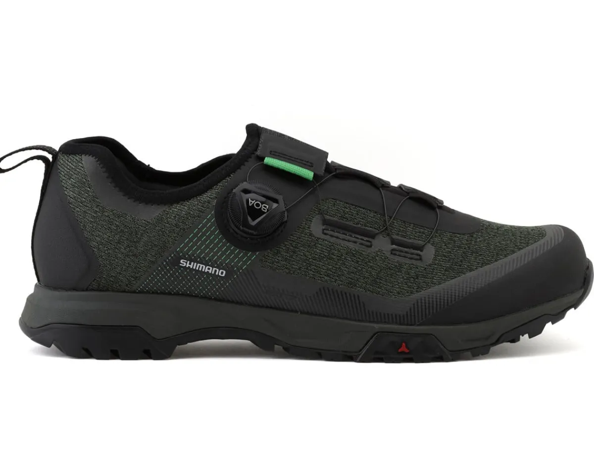 Shimano Shoes|Shoes, Socks, & Footwear|SH-ET701 Touring Flat Pedal Shoes (Green) (41)