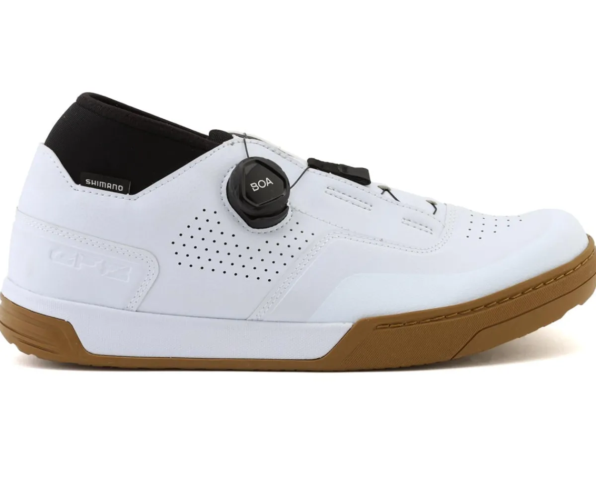 Shimano Shoes|Shoes, Socks, & Footwear|SH-GF800 Flat Pedal Mountain Bike Shoes (White) (43)