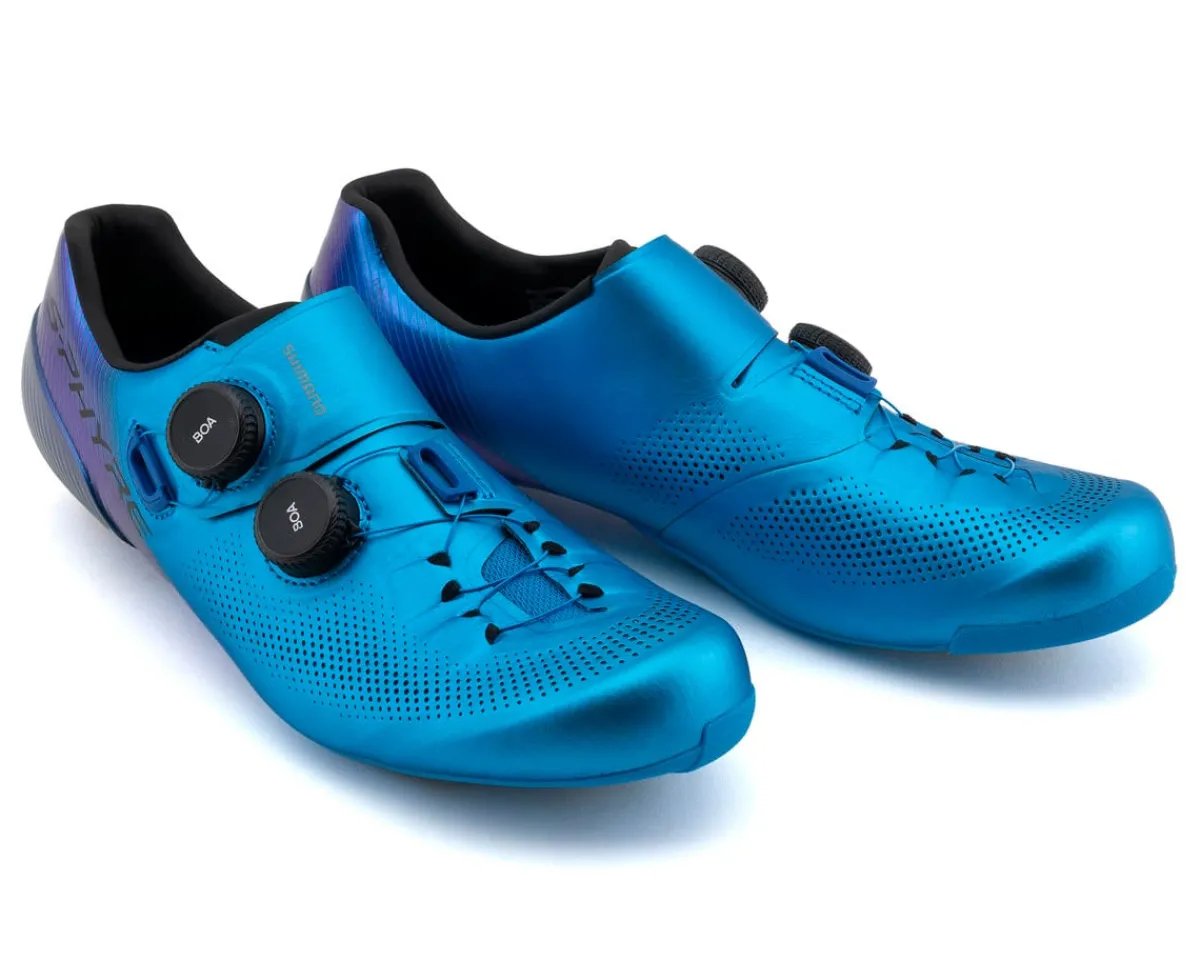 Shimano Shoes|Clothing Sale|SH-RC903E S-PHYRE Road Cycling Shoes (Blue) (Wide Version) (43) (Wide)