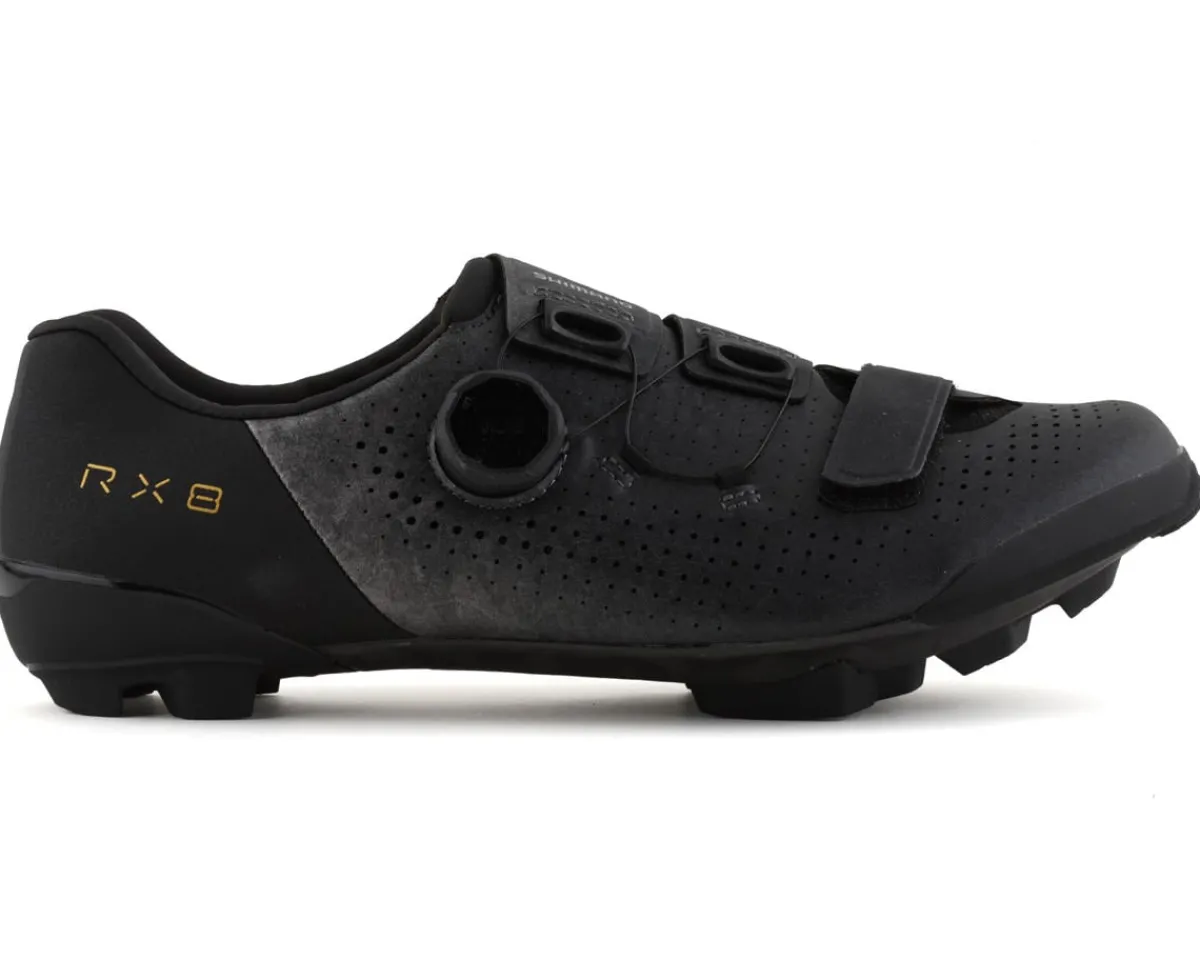 Shimano Shoes|Holiday Shopping|SH-RX801E Gravel Shoes (Black) (41) (Wide) (Wide Version)
