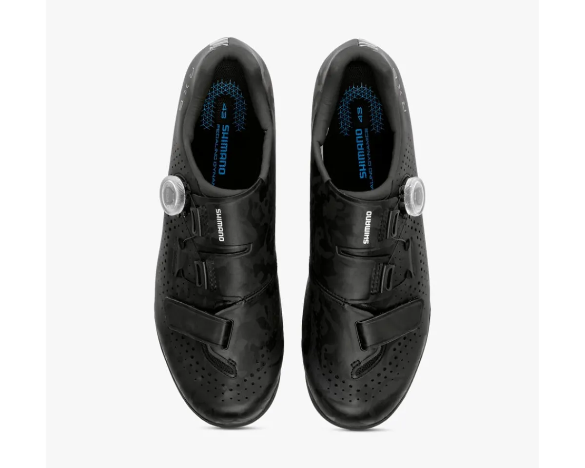 Shimano Shoes|Holiday Shopping|SH-RX600E Gravel Shoes (Black) (40) (Wide) (Wide Version)