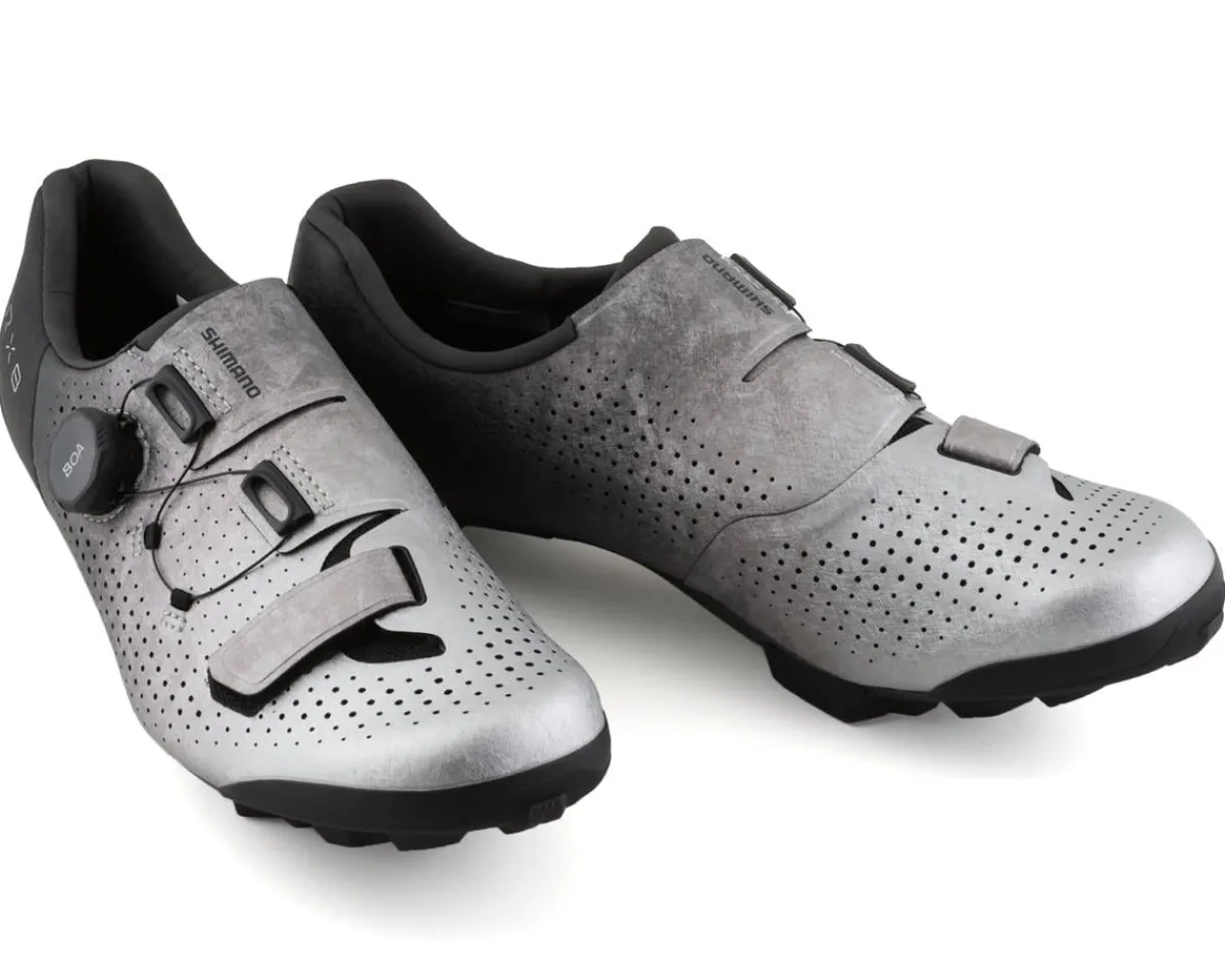 Shimano Shoes|Holiday Shopping|SH-RX801 Gravel Shoes (Silver) (40)